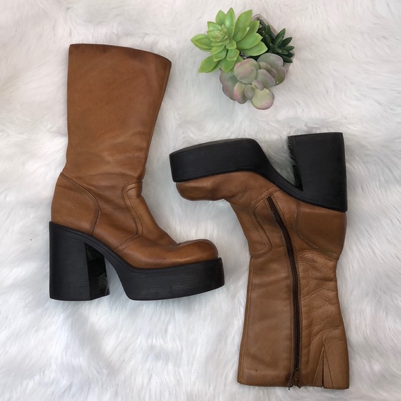 9s Candies Sz 8 Chunky Heel Boot | Poshmark